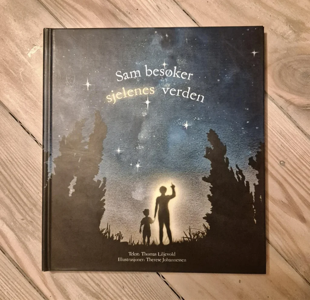 Forsiden til boken "Sam besøker sjelenes verden" som har relansering i september 2026