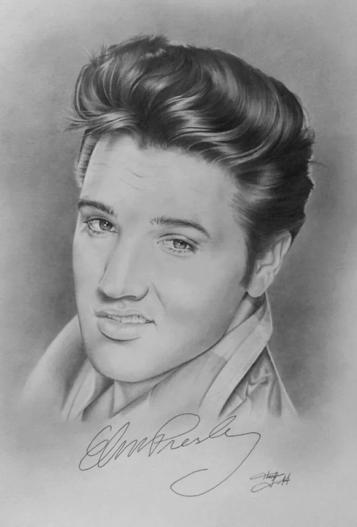 Portrett av Elvis Presley